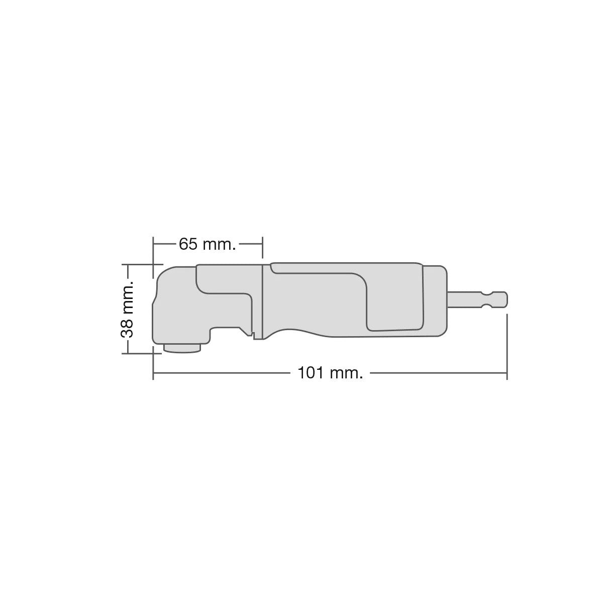 Acoplamiento angular magnético 2 en 1 Dewalt DT20500