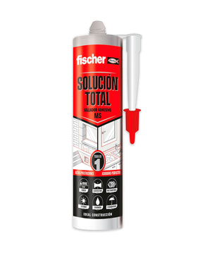 Cartucho Sellante Adhesivo MS Solucion Total 290ml Fischer