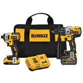 Set Dewalt DCK299D1T1 18v XR - Atornillador Impacto + Taladro percutor + Bolsa + 2 Baterias LI-ION (2,0Ah+ 6,0Ah)