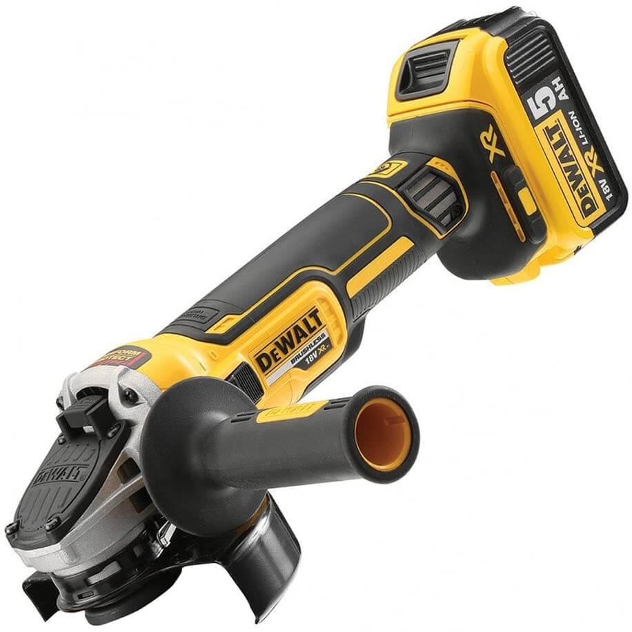 Rebarbadora sem escovas 18V XR 125mm com 2 baterias de 5Ah e mala de transporte Dewalt DCG405P2