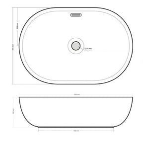 Lavabo sobre encimera Livorno 60 Bathco 4130