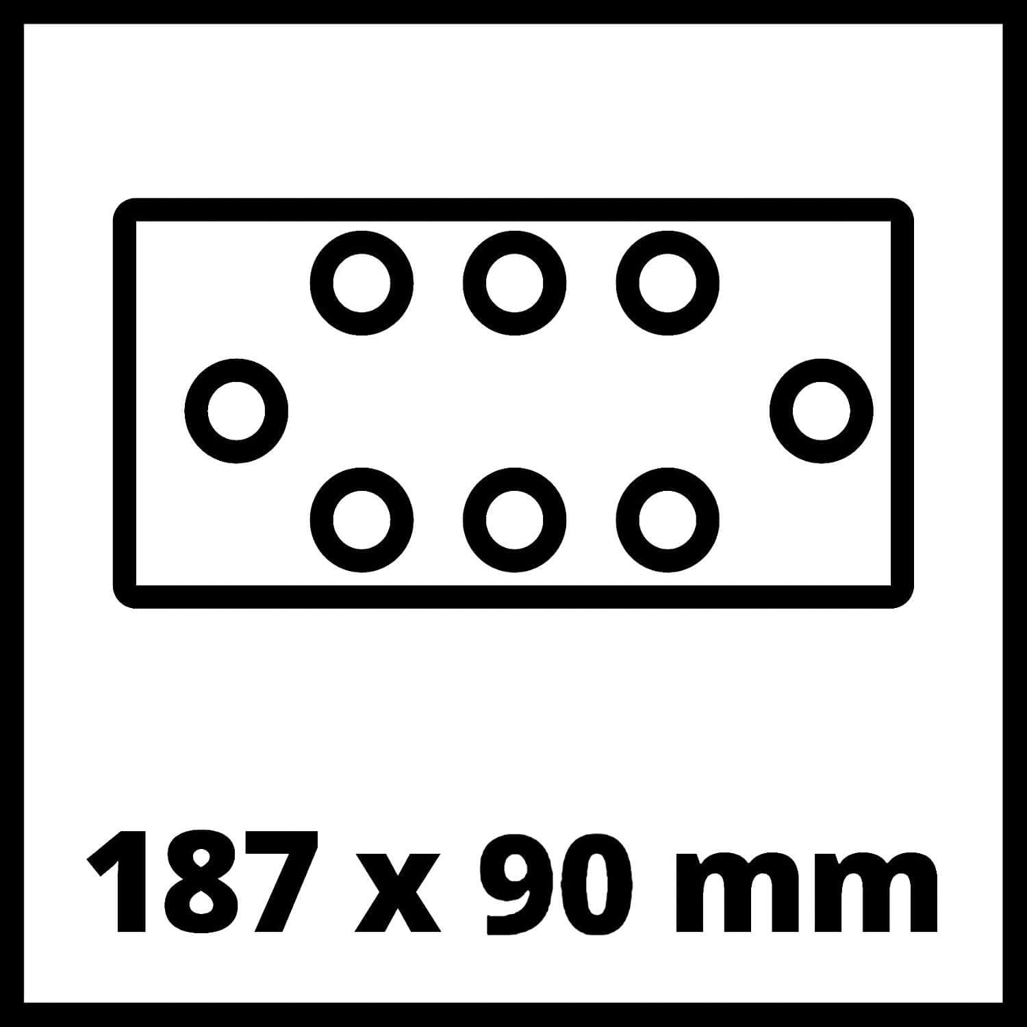 Lijadora Orbital a batería 18V 187x90mm Einhell TC-OS 18/187 Li-Solo