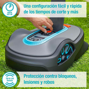 Robot Cortacésped 750m2 Gardena SILENO Life