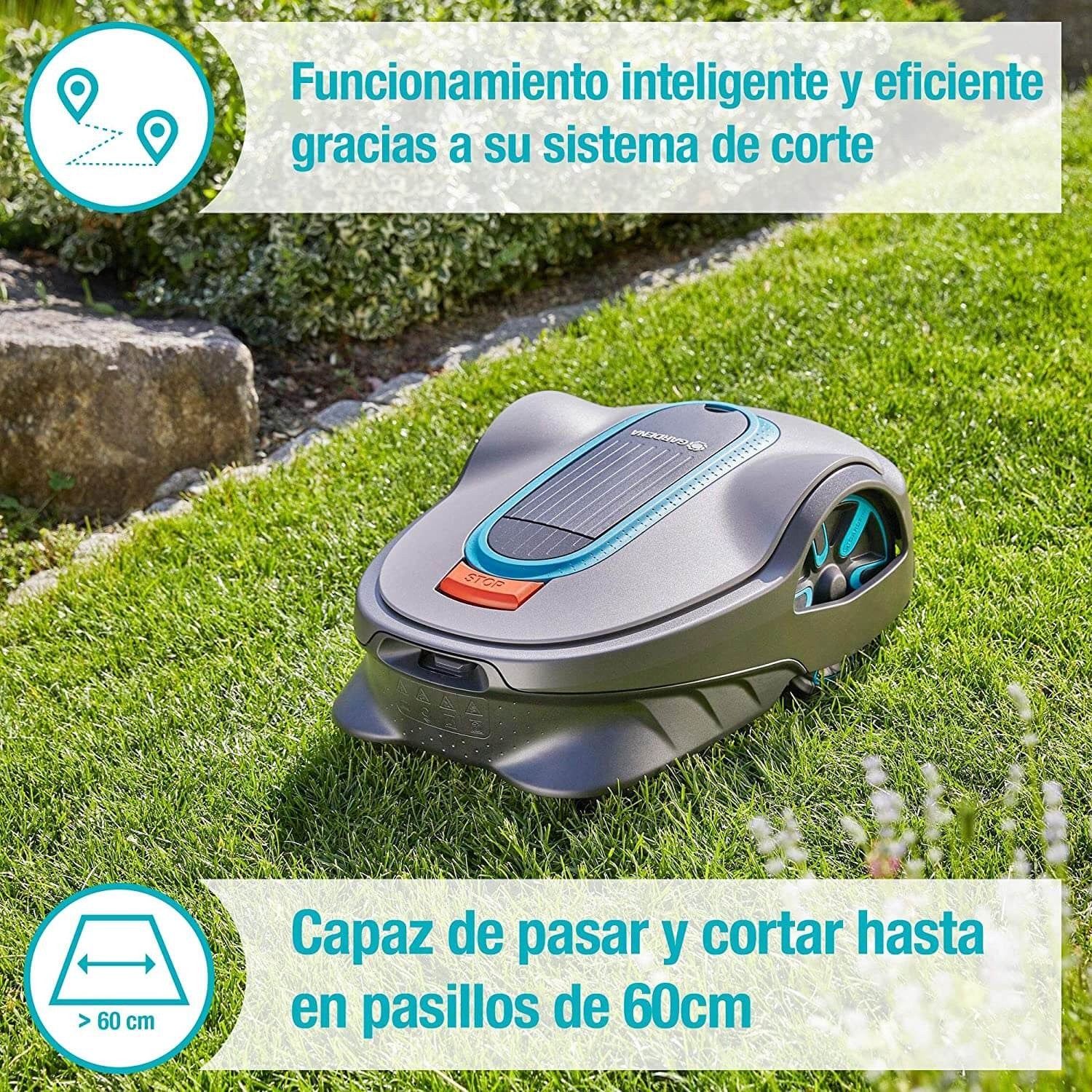 Robot Cortacésped 750m2 Gardena SILENO Life