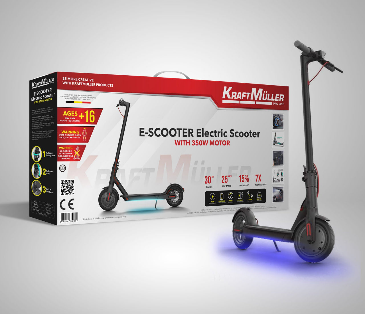 Scooter eléctrico 350W E-SCOOTER